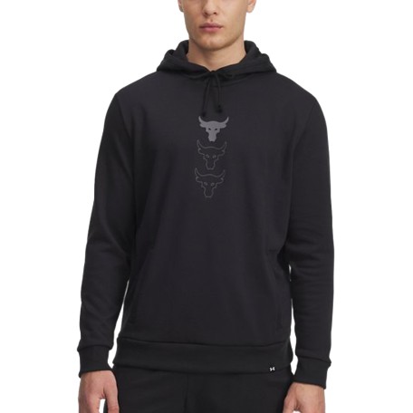 UA M Project Rock Rival Fleece Negro | Capaccioni Deportes