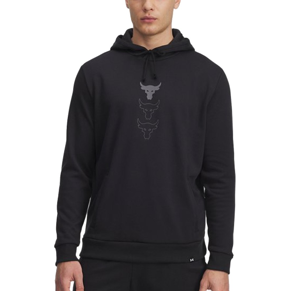 UA M Project Rock Rival Fleece Negro | Capaccioni Deportes