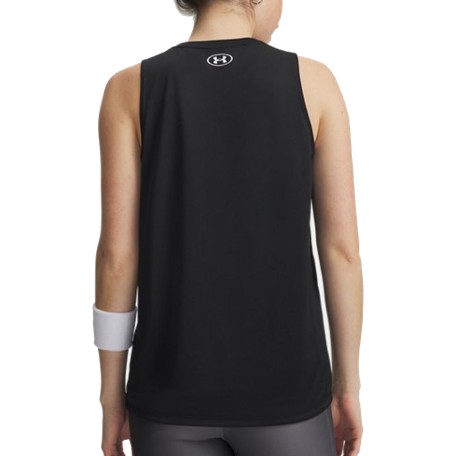 UA W Tech™ Tank Solid Negro | Capaccioni Deportes 2