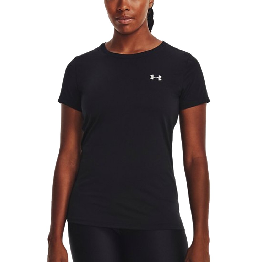 UA W Tech™ Training Solid SS Negro | Capaccioni Deportes