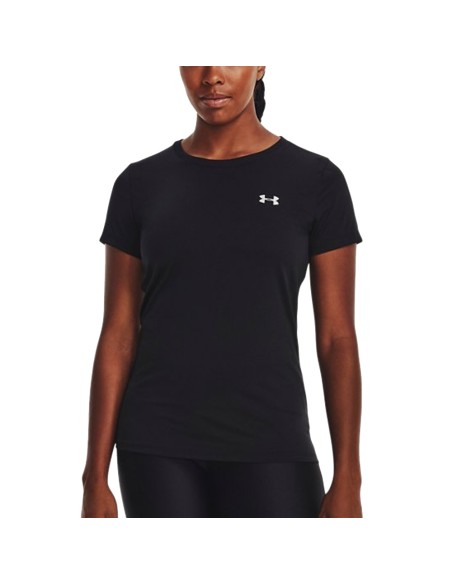 UA W Tech™ Training Solid SS Negro | Capaccioni Deportes