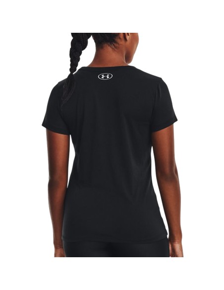 UA W Tech™ Training Solid SS Negro | Capaccioni Deportes