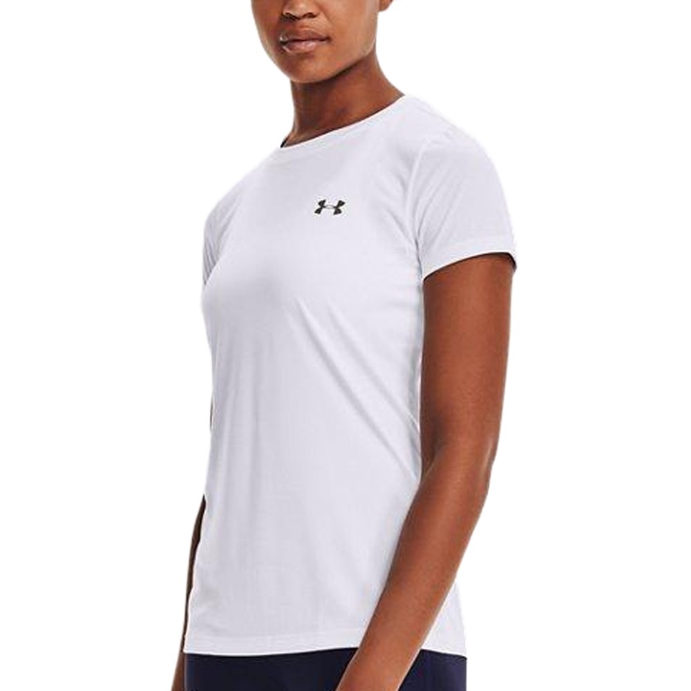 UA W Tech™ Training Solid SS Blanco | Capaccioni Deportes