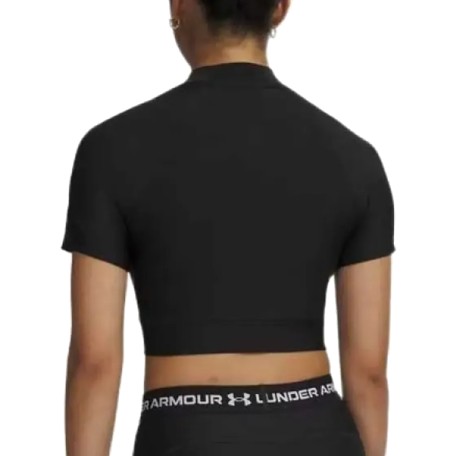 UA W HeatGear® Crop Mock Negro | Capaccioni Deportes 2