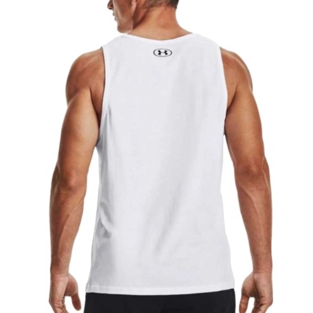 UA M Sportstyle Logo Tank Blanco | Capaccioni Deportes 2
