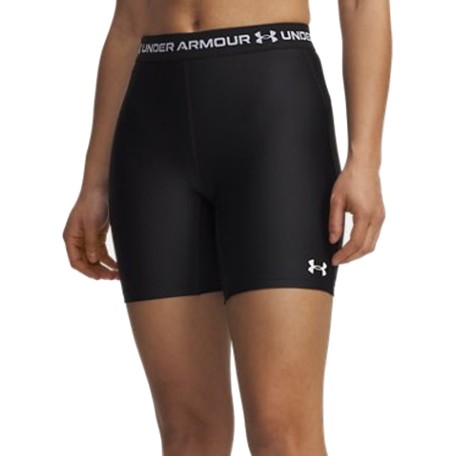UA W HeatGear® 7'' Short Negro | Capaccioni Deportes