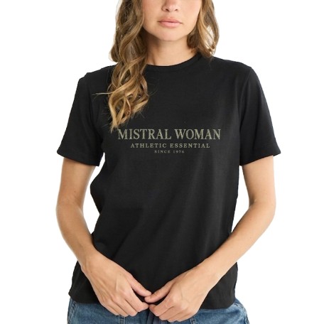 Remera Brand M/C Negro | Capaccioni Deportes