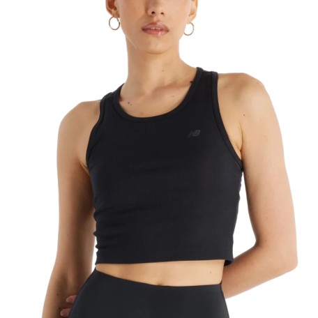 NB Micro-Rib Tank Negro | Capaccioni Deportes