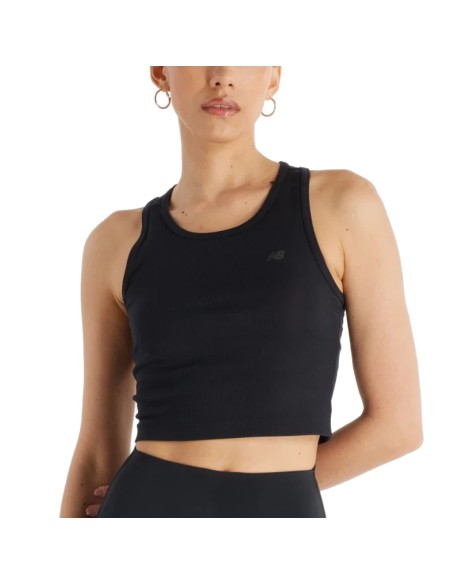 NB Micro-Rib Tank Negro | Capaccioni Deportes
