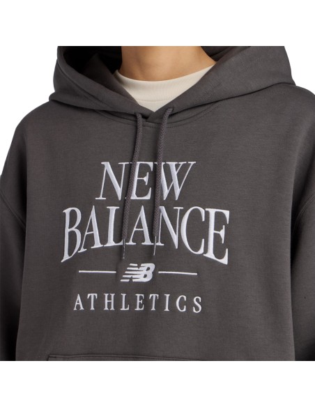 NB Trackside Fleece Hoodie Gris | Capaccioni Deportes
