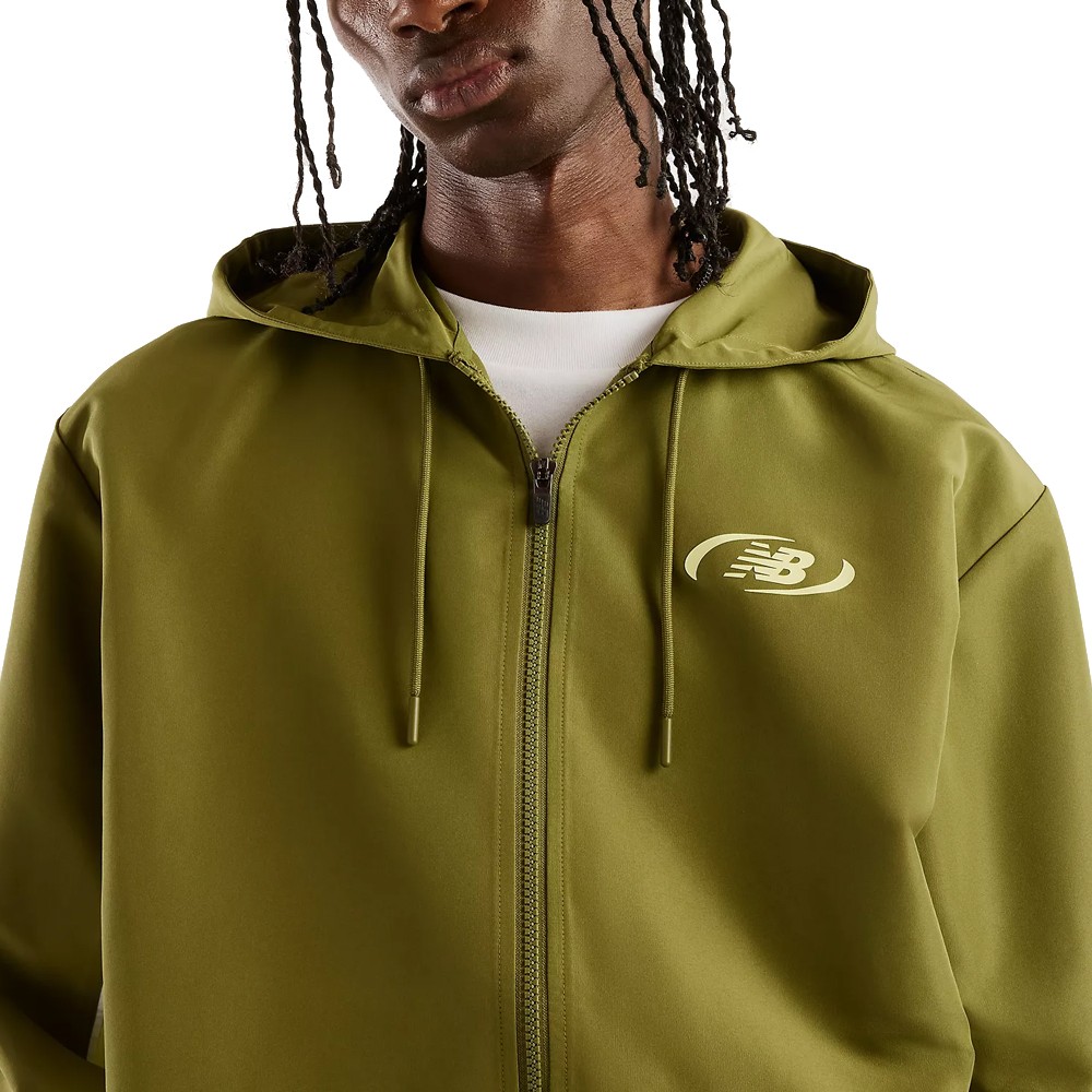 NB Trackside Woven Jacket Negro | Capaccioni Deportes