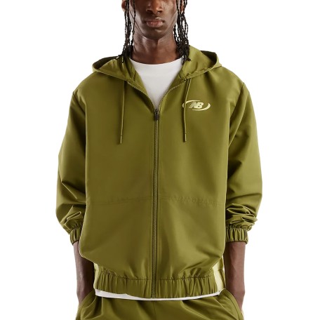 NB Trackside Woven Jacket Negro | Capaccioni Deportes