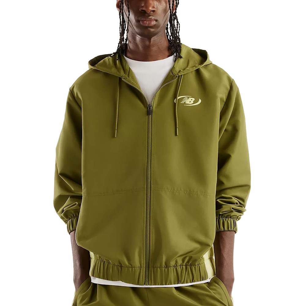 NB Trackside Woven Jacket Negro | Capaccioni Deportes