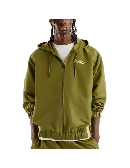 NB Trackside Woven Jacket Negro | Capaccioni Deportes