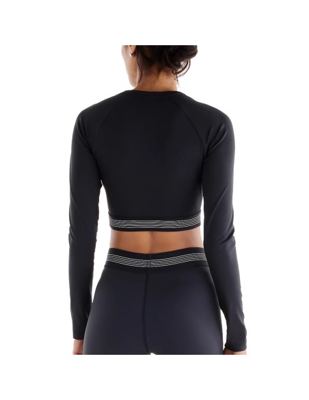 NB AC Fitted Long Sleeve Negro | Capaccioni Deportes
