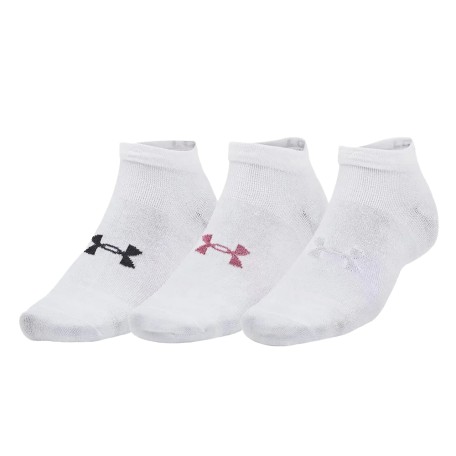UA Essentials No Show x3 Blanco | Capaccioni Deportes